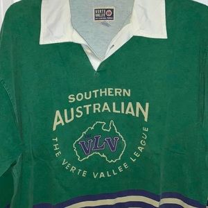 Vintage men’s long sleeve polo shirt. XL.  Verte Vallee brand